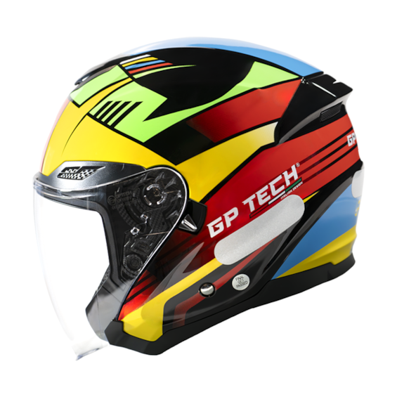 CAPACETE GP TECH OPEN OF669 FLAG ABERTO