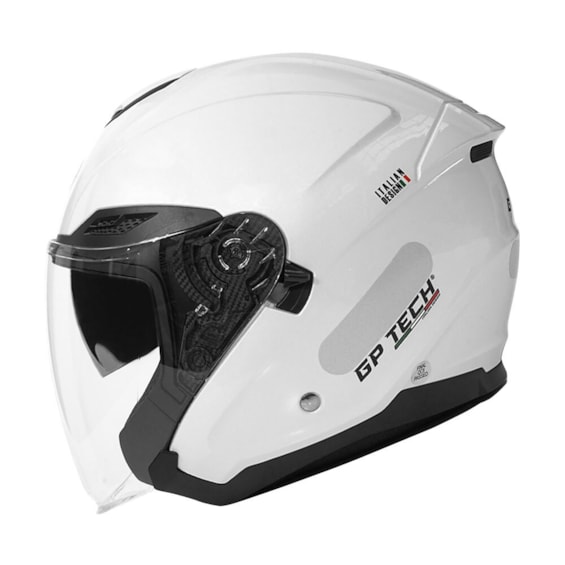 CAPACETE GP TECH OPEN OF669 PEROLIZADO ABERTO