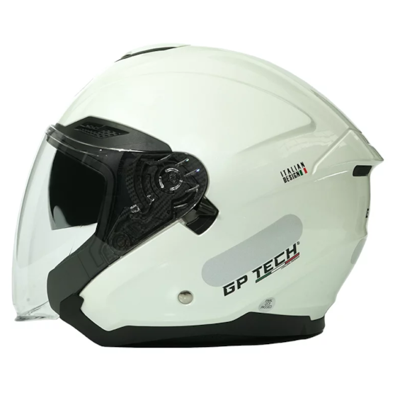 CAPACETE GP TECH OPEN OF669 PEROLIZADO ABERTO