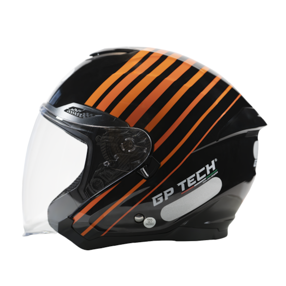 CAPACETE GP TECH OPEN OF669 RANGE TRICOLOR ABERTO