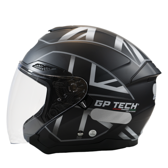 CAPACETE GP TECH OPEN OF669 UK FOSCO ABERTO