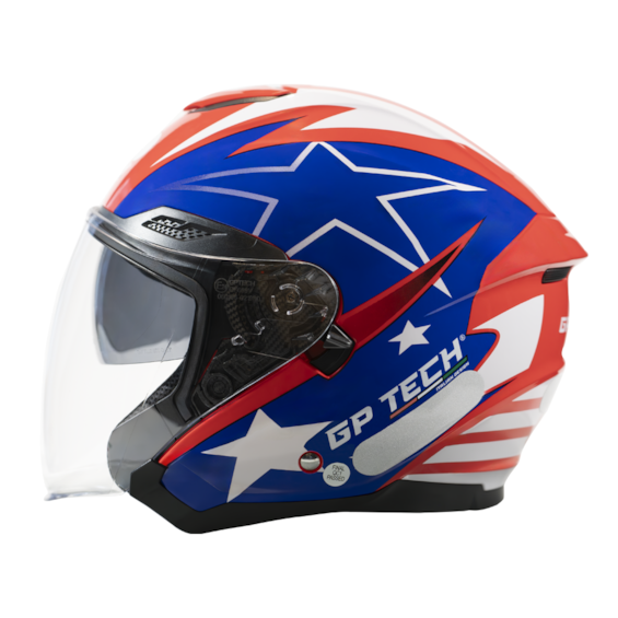 CAPACETE GP TECH OPEN OF669 USA ABERTO