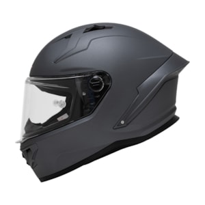CAPACETE GP TECH PILOT MONO FOSCO CINZA ESCURO