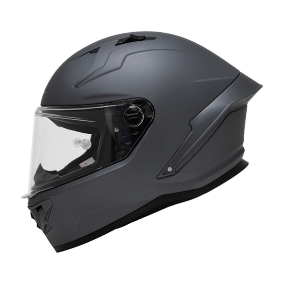 CAPACETE GP TECH PILOT MONO FOSCO CINZA ESCURO