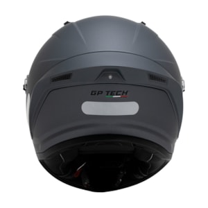 CAPACETE GP TECH PILOT MONO FOSCO CINZA ESCURO