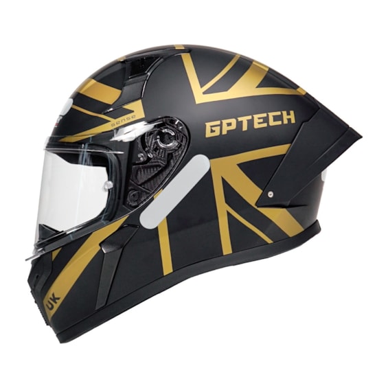 CAPACETE GP TECH SENSE UK FOSCO GOLD