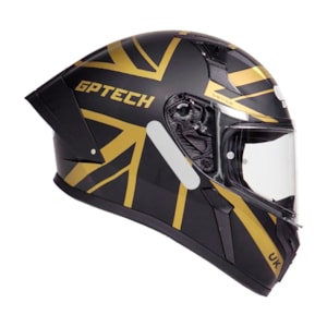 CAPACETE GP TECH SENSE UK FOSCO GOLD