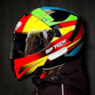 Capacete GP TECH V128 FLAG 