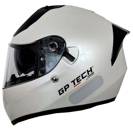 Gp Tech Solar CAPACETE GP TECH V128 MONOCOLOR SV VISEIRA SOLAR PEROLIZADO