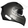 Capacete GP TECH V128 Monocolor SV Viseira Solar Titanium Fosco 