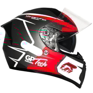 Capacete GP TECH V128 Rapid SV Viseira Solar Titanium Fosco 