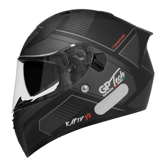 Capacete GP TECH V128 Rapid V2 SV Viseira Solar Fosco 