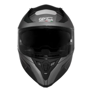 Capacete GP TECH V128 Rapid V2 Titanium SV Viseira Solar Fosco 