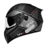 Capacete GP TECH V128 Rapid V2 Titanium SV Viseira Solar Fosco 