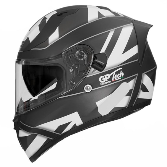 Capacete GP TECH V128 UK SV Fosco 