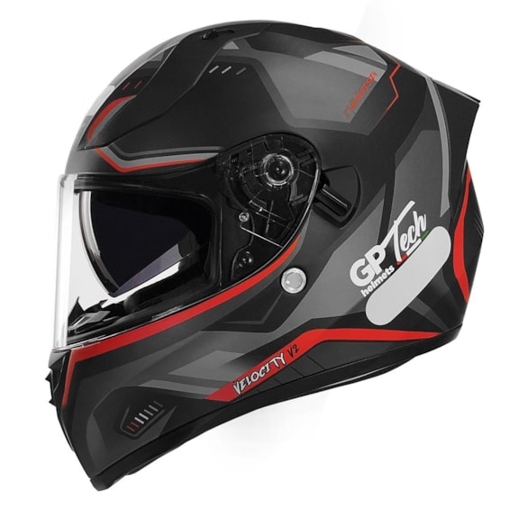 Capacete GP TECH V128 Velocity V2 SV Viseira Solar Fosco 