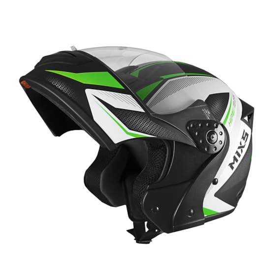 Capacete MIXS Gladiator Neo Articulado Robocop Fosco 
