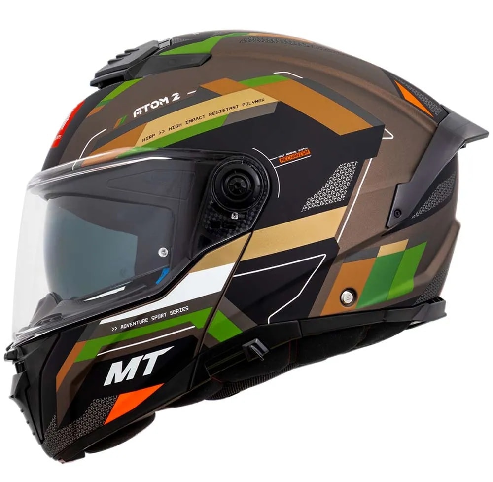 CAPACETE MT ATOM 2 SV ARTICULADO LINKING B5 FOSCO