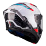 CAPACETE MT ATOM 2 SV ARTICULADO HIGHLANDS A7 BRANCO