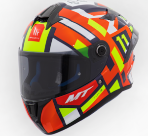 CAPACETE MT TARGO S SERGIO GARCIA C4 FLUOR 