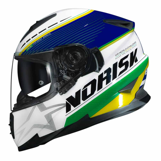 CAPACETE NORISK FF302 GRAND PRIX BRASIL