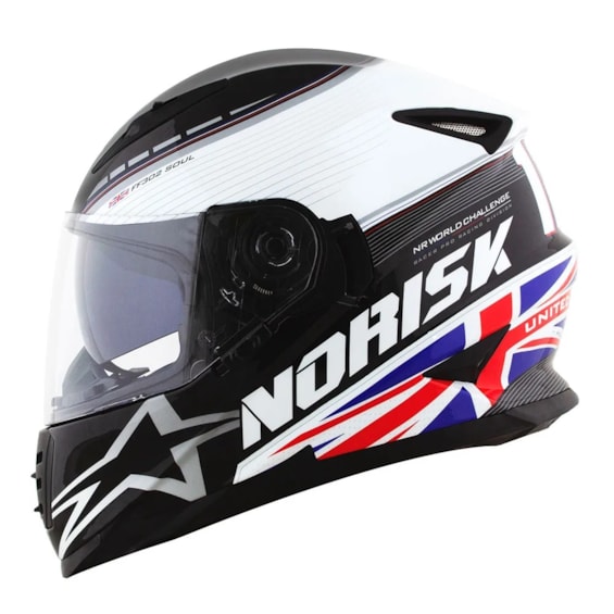 CAPACETE NORISK FF302 GRAND PRIX REINO UNIDO