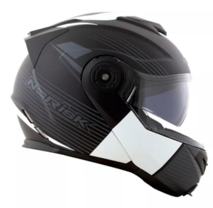 Capacete Norisk FF345 SV Route Stroke Articulado Robocop Fosco 