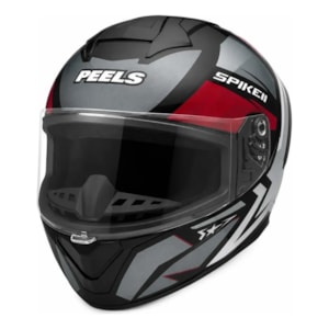 CAPACETE PEELS SPIKE II 1ST PRETO-RUBI