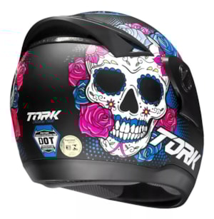Capacete PRO TORK Evolution G7 Mexican SKULL Fosco 