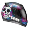 Capacete PRO TORK Evolution G7 Mexican SKULL Fosco 