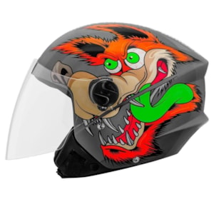 Capacete PRO TORK NEW Liberty Three Coyote Aberto 
