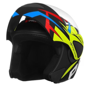 Capacete PRO TORK V-PRO JET Factor Articulado Fosco 