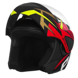 Capacete PRO TORK V-PRO JET Factor Articulado Fosco 