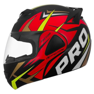 Capacete PRO TORK V-PRO JET Factor Articulado Fosco 