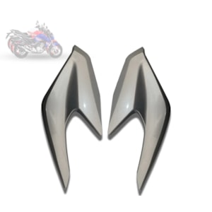 CARENAGEM FAROL CB 250 TWISTER 18 PRATA IBIUNA METALICO (LATERAL) PLASMOTO