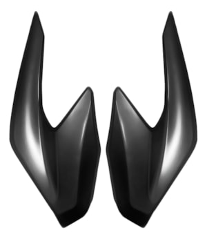 CARENAGEM FAROL CB 250 TWISTER 21-22 CINZA CROW METALICO (LATERAL) PLASMOTO