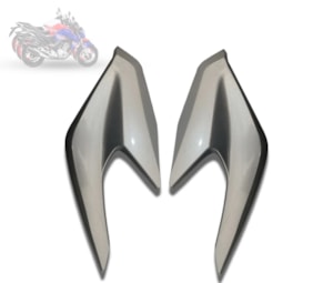 CARENAGEM FAROL CB 250 TWISTER 21 PRATA FORCE METALICO (LATERAL) PLASMOTO
