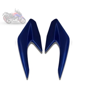 CARENAGEM FAROL CB 250 TWISTER 22 AZUL CARAIVA PEROLIZADO (LATERAL) PLASMOTO