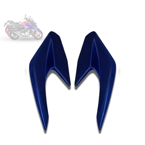 CARENAGEM FAROL CB 250 TWISTER 22 AZUL CARAIVA PEROLIZADO (LATERAL) PLASMOTO
