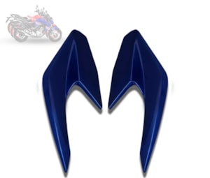 CARENAGEM FAROL CB 250 TWISTER 22 AZUL CARAIVA PEROLIZADO (LATERAL) PLASMOTO