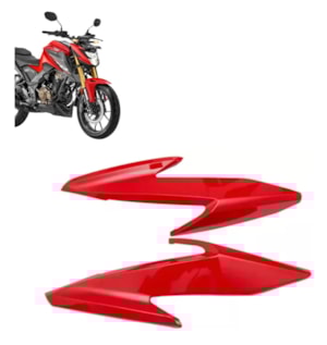 CARENAGEM FAROL CB 300F TWISTER 23- VERMELHO VICTORY (LATERAL) PLASMOTO
