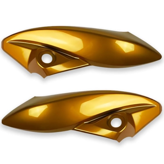 CARENAGEM FAROL CB 300R AMARELO CAJU PEROLIZADO 2011 (LATERAL) PLASMOTO