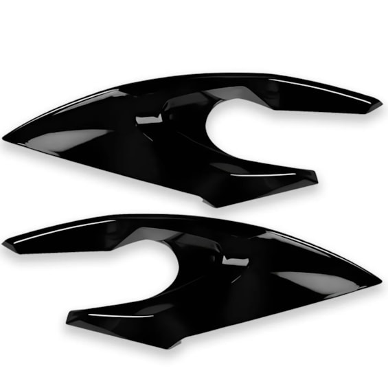 CARENAGEM FAROL FAZER 150 22- PRETO METALICO (LATERAL) PLASMOTO