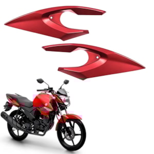 CARENAGEM FAROL FAZER 150 23-25 VERMELHO (LATERAL) PLASMOTO