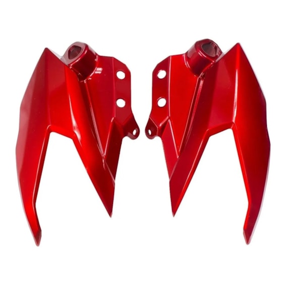 CARENAGEM FAROL FAZER 250 20-21 VERMELHO METALICO (LATERAL) O PAR (PLASMOTO)