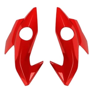 CARENAGEM FAROL TITAN 160 2016-17 VERMELHA (LATERAL) PLASMOTO