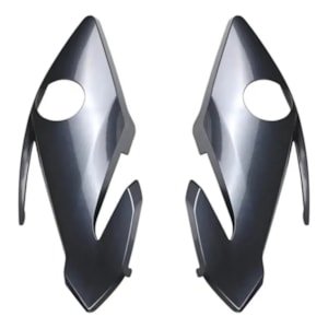 CARENAGEM FAROL TITAN 160 2017-18 CINZA METALICO (LATERAL) PLASMOTO