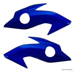 Carenagem Farol Titan 160 2022 Azul 2018-2021 PAR (lateral) Plasmoto
