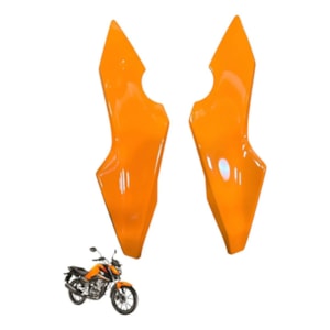 CARENAGEM FAROL TITAN 160 25- LARANJA BEDUIN (LATERAL) PLASMOTO