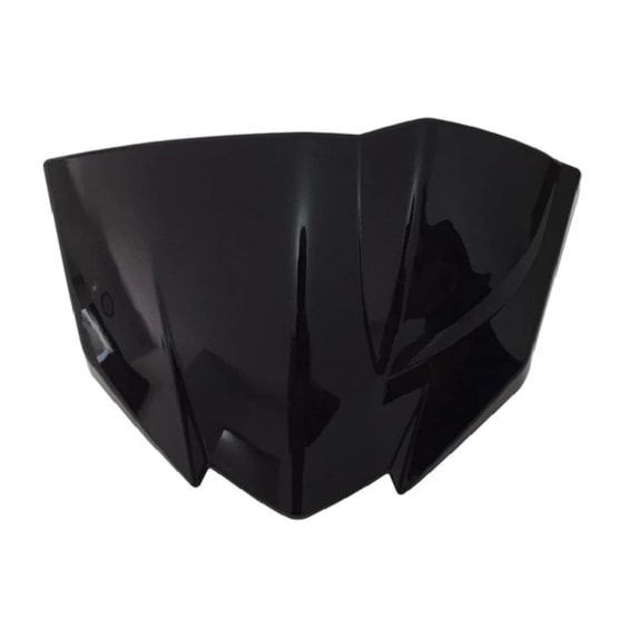 CARENAGEM SUPERIOR FAROL CENTRAL FAZER 150 22- PRETO METALICO PLASMOTO